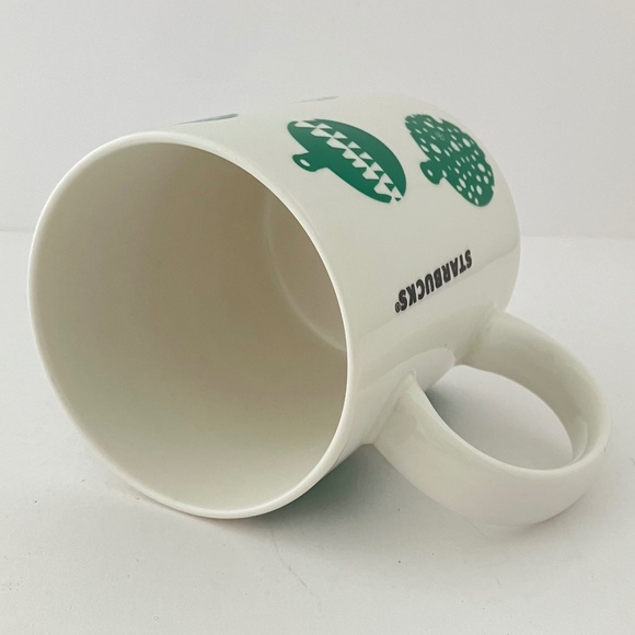 Starbucks 2016 Christmas Green Ornaments Ceramic Coffee Mug Cup 12 fl oz MINT - Picture 6 of 10